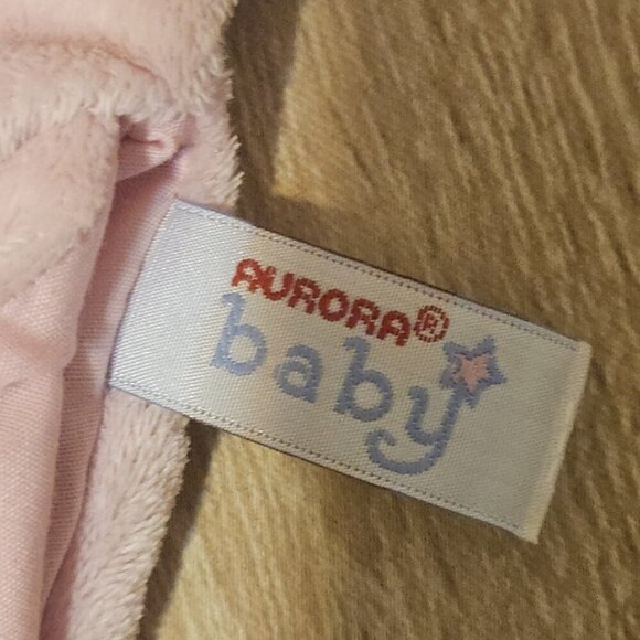 Aurora Baby Pink Bear Teether Lovey Hand Puppet - Picture 3 of 5